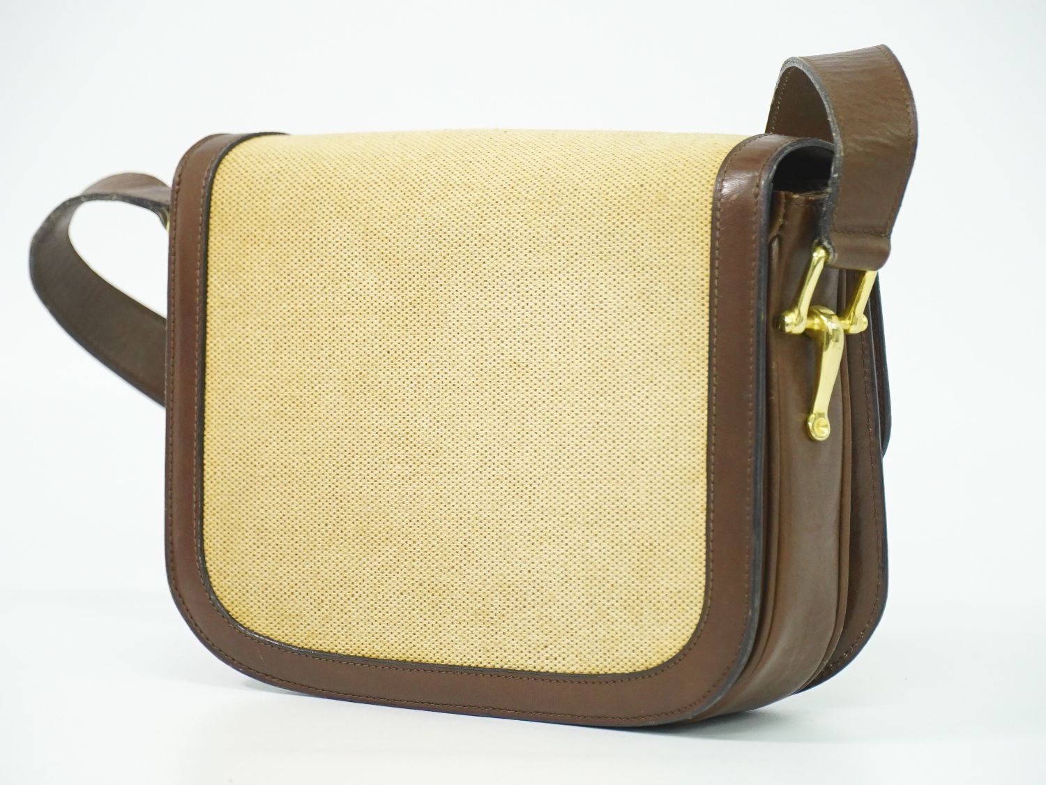 Celine Canvas Shoulder Bag Beige — view 2