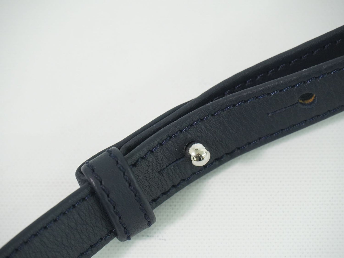 Loewe Anagram Shoulder Bag Pochette Suede Leather Blue Gray Navy — view 5