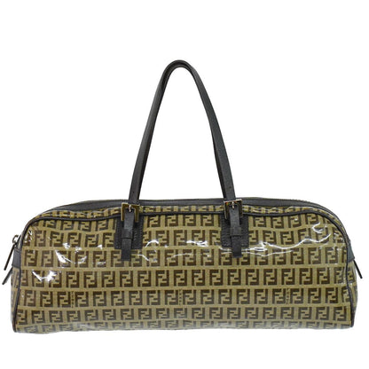 Fendi Zucchino Handbag Brown Bag