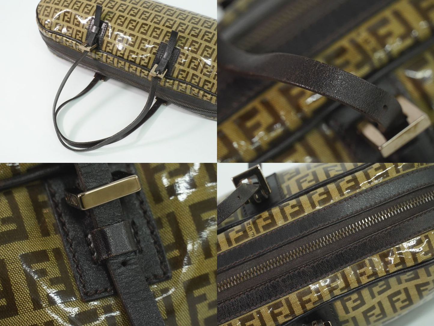 Fendi Zucchino Handbag Brown Bag — view 6