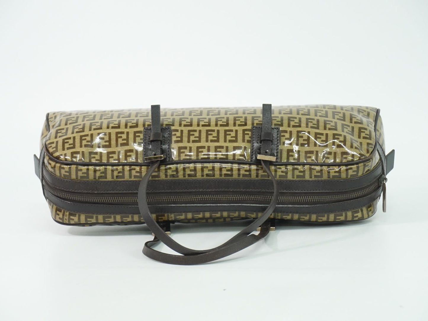 Fendi Zucchino Handbag Brown Bag — view 5