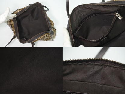 Fendi Zucchino Handbag Brown Bag — view 8