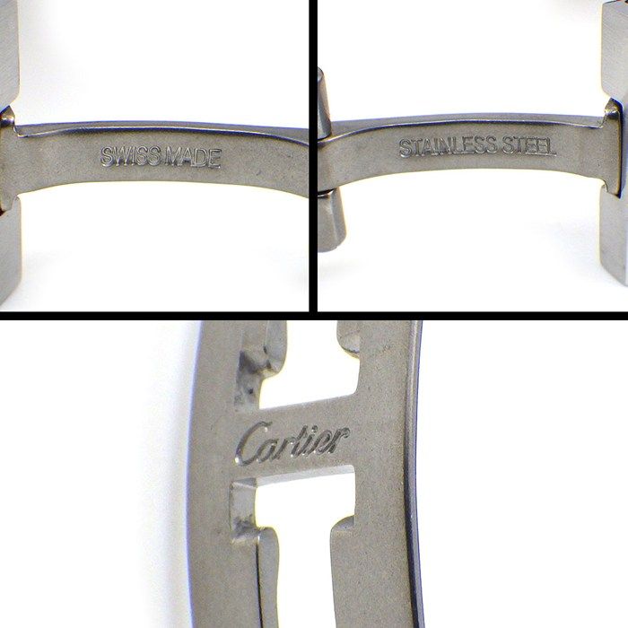 Cartier Watch Cles Guilloche Silver Dial Roman Index Date 18k Pink Gold SS — view 5