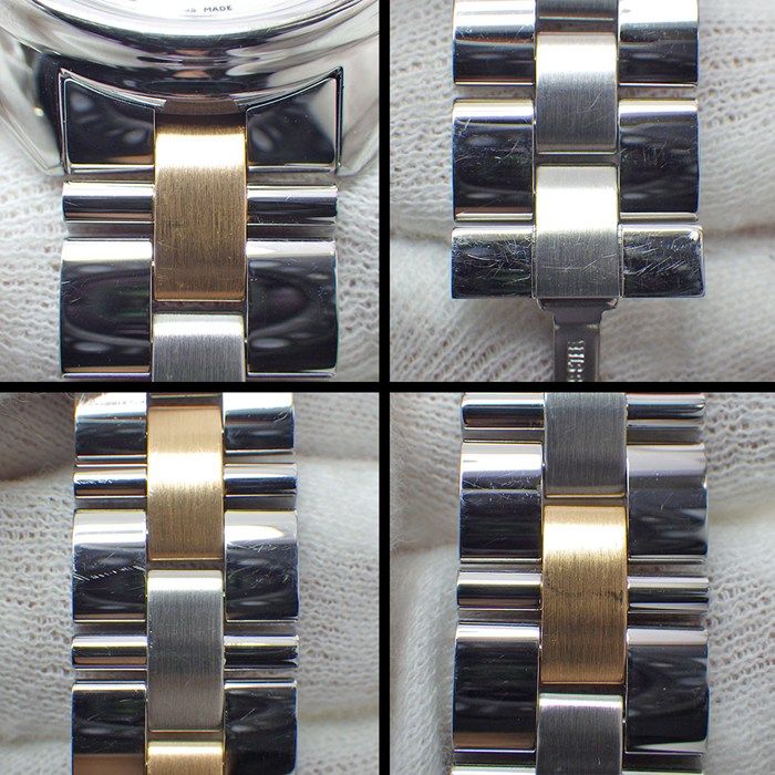 Cartier Watch Cles Guilloche Silver Dial Roman Index Date 18k Pink Gold SS — view 8