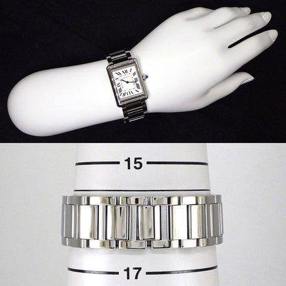 Cartier Watch Tank Mast LM Rectangular Silver Dial SS Quartz Analog — view 9