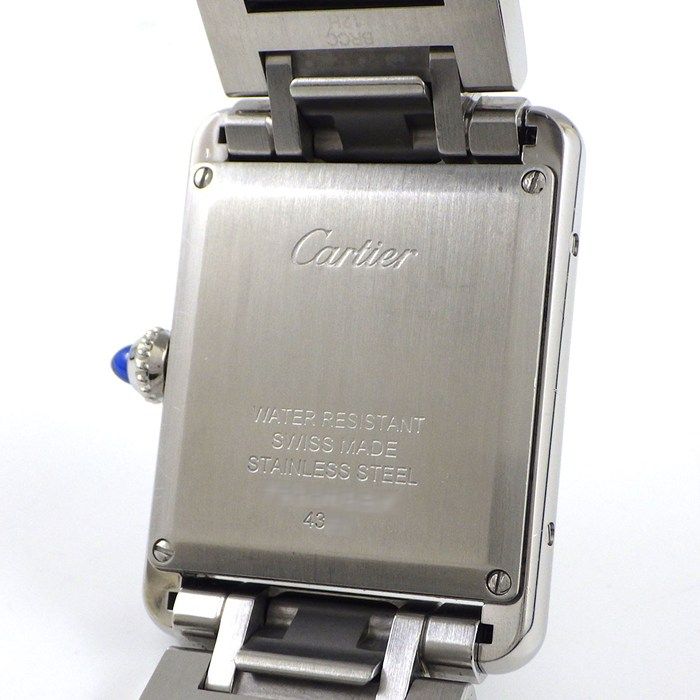 Cartier Watch Tank Mast LM Rectangular Silver Dial SS Quartz Analog — view 4