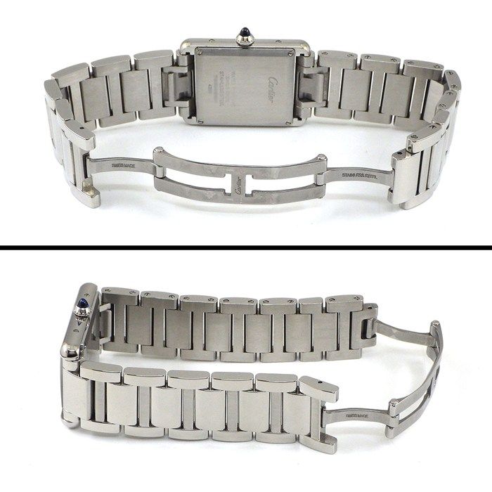 Cartier Watch Tank Mast LM Rectangular Silver Dial SS Quartz Analog — view 3