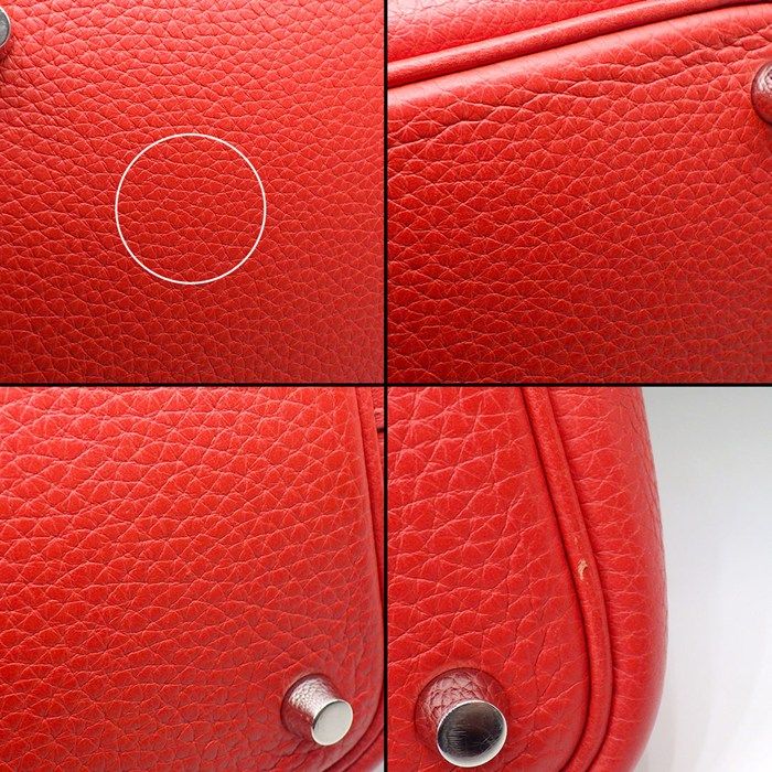 Hermes Handbag Picotin Lock PM Rouge Tomato Taurillon Clemence Silver — view 9
