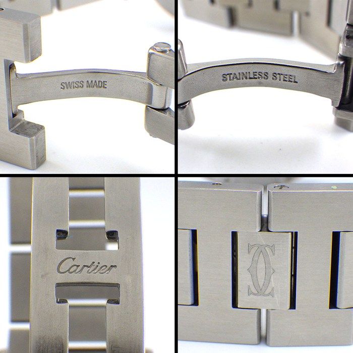 Cartier Watch Pasha C Meridian GMT Date Luminous Index Hands Grid Silver Dial — view 5