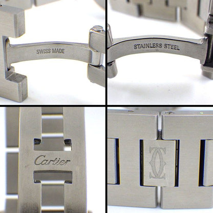 Cartier Watch Pasha C Meridian GMT Date Luminous Index Hands Grid Silver Dial — view 5
