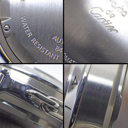 Cartier Watch Pasha C Meridian GMT Date Luminous Index Hands Grid Silver Dial — view 6