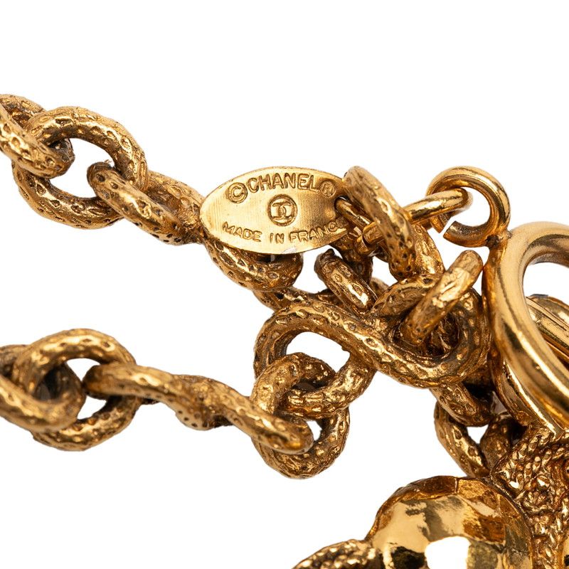 Chanel Vintage Flower Round Necklace — view 5