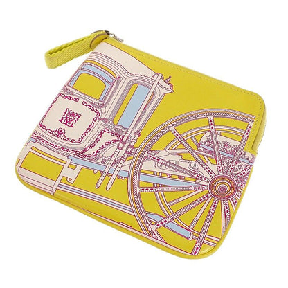 Hermes Carre Pocket Balade en Berline Pouch Voswift Yellow