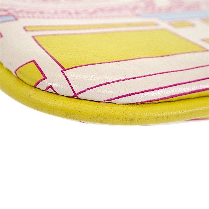 Hermes Carre Pocket Balade en Berline Pouch Voswift Yellow — view 8