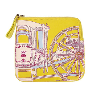 Hermes Carre Pocket Balade en Berline Pouch Voswift Yellow — view 2