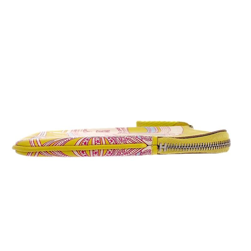 Hermes Carre Pocket Balade en Berline Pouch Voswift Yellow — view 5