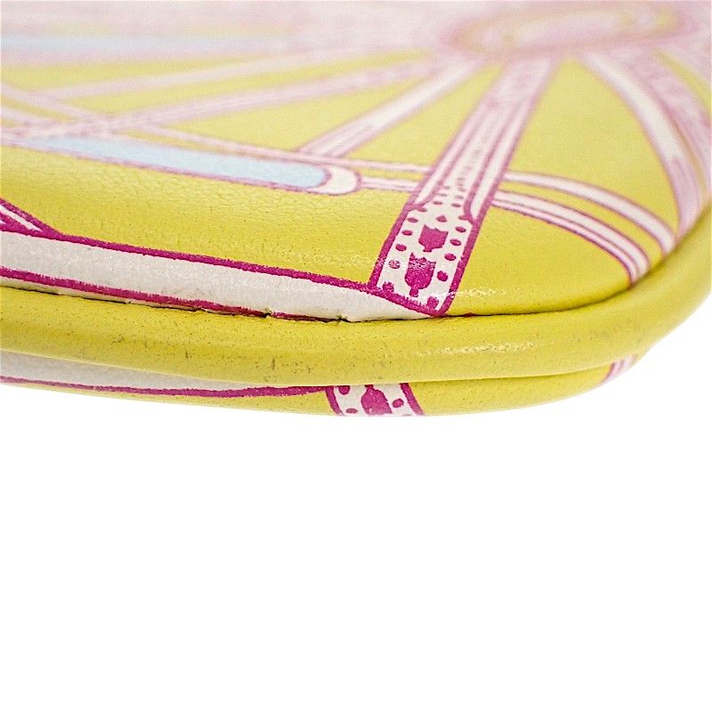 Hermes Carre Pocket Balade en Berline Pouch Voswift Yellow — view 9