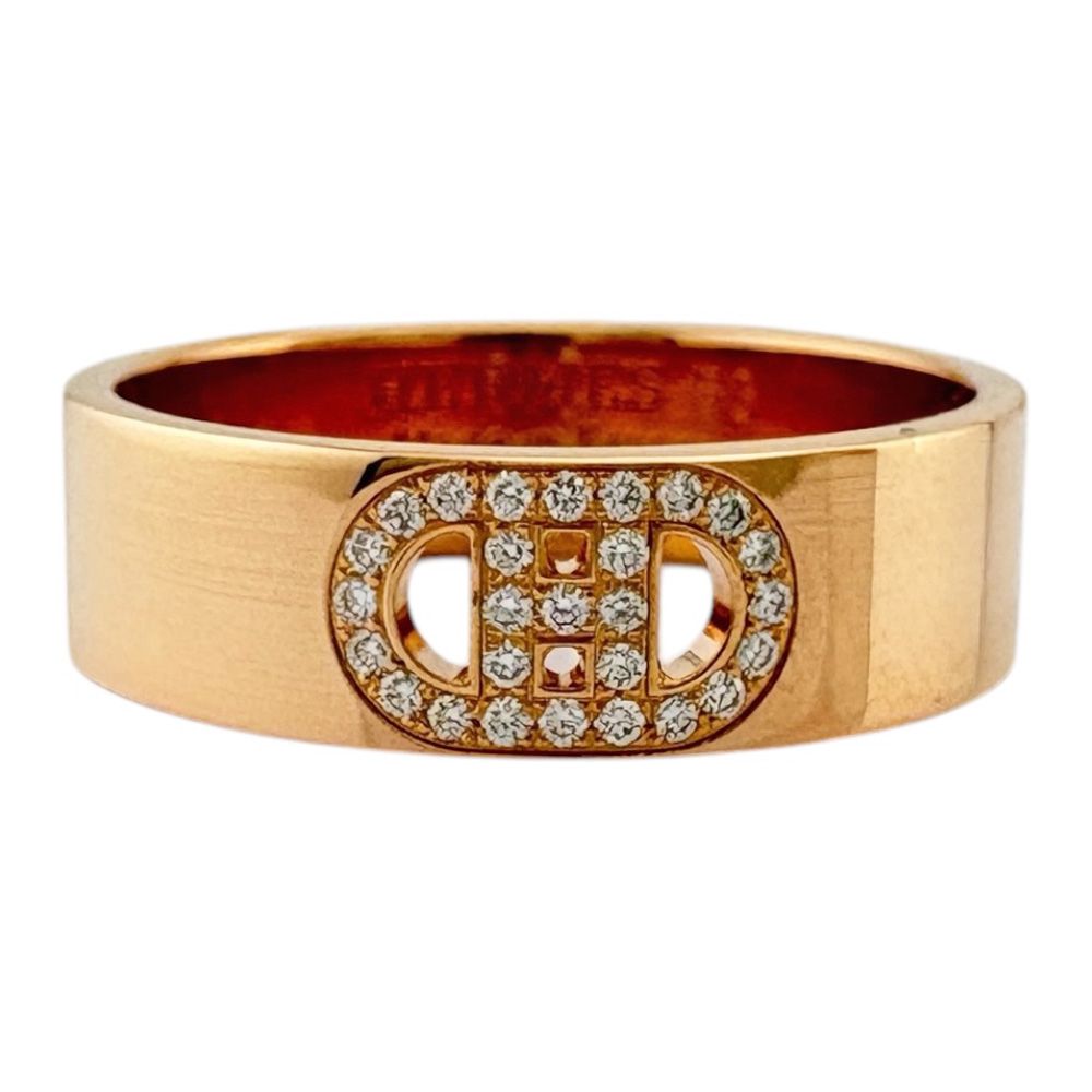 Hermes Hd'ancre Ring 18k Gold Diamond — view 3