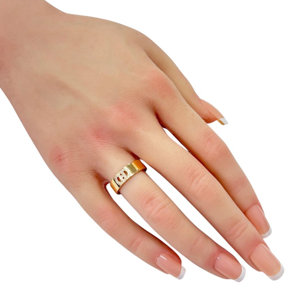 Hermes Hd'ancre Ring 18k Gold Diamond — view 2