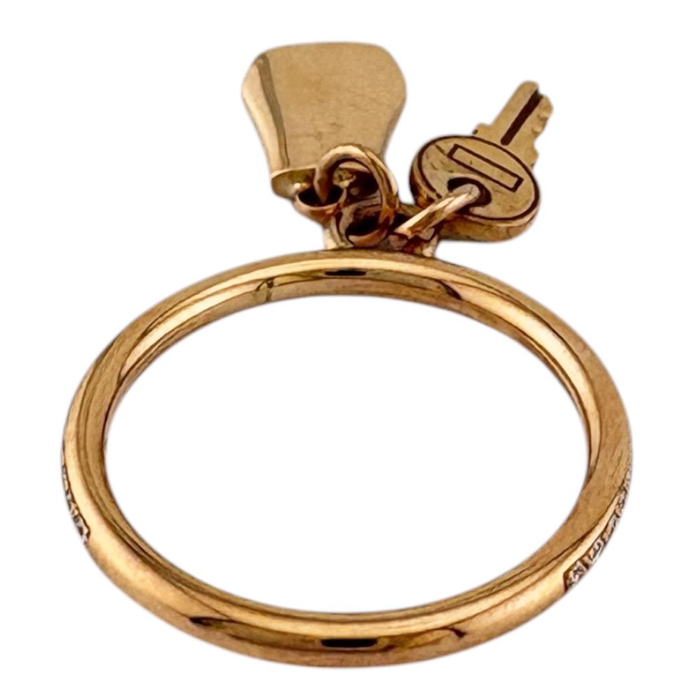 Hermes France Kelly Clochette Ring 18k Gold Diamond — view 4
