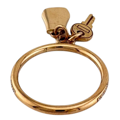 Hermes France Kelly Clochette Ring 18k Gold Diamond — view 4