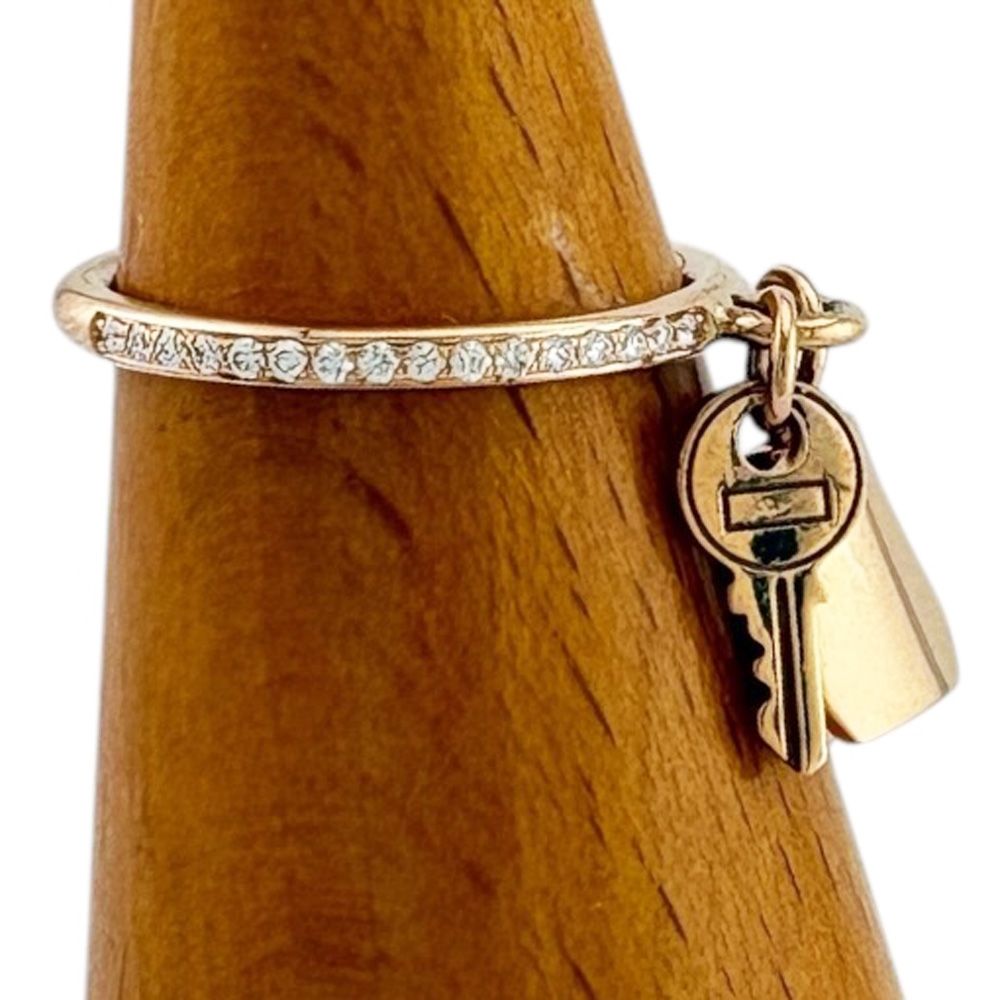 Hermes France Kelly Clochette Ring 18k Gold Diamond — view 5
