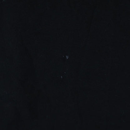 Celine Loose T-Shirt Front Logo Print Short Sleeve Black — view 5