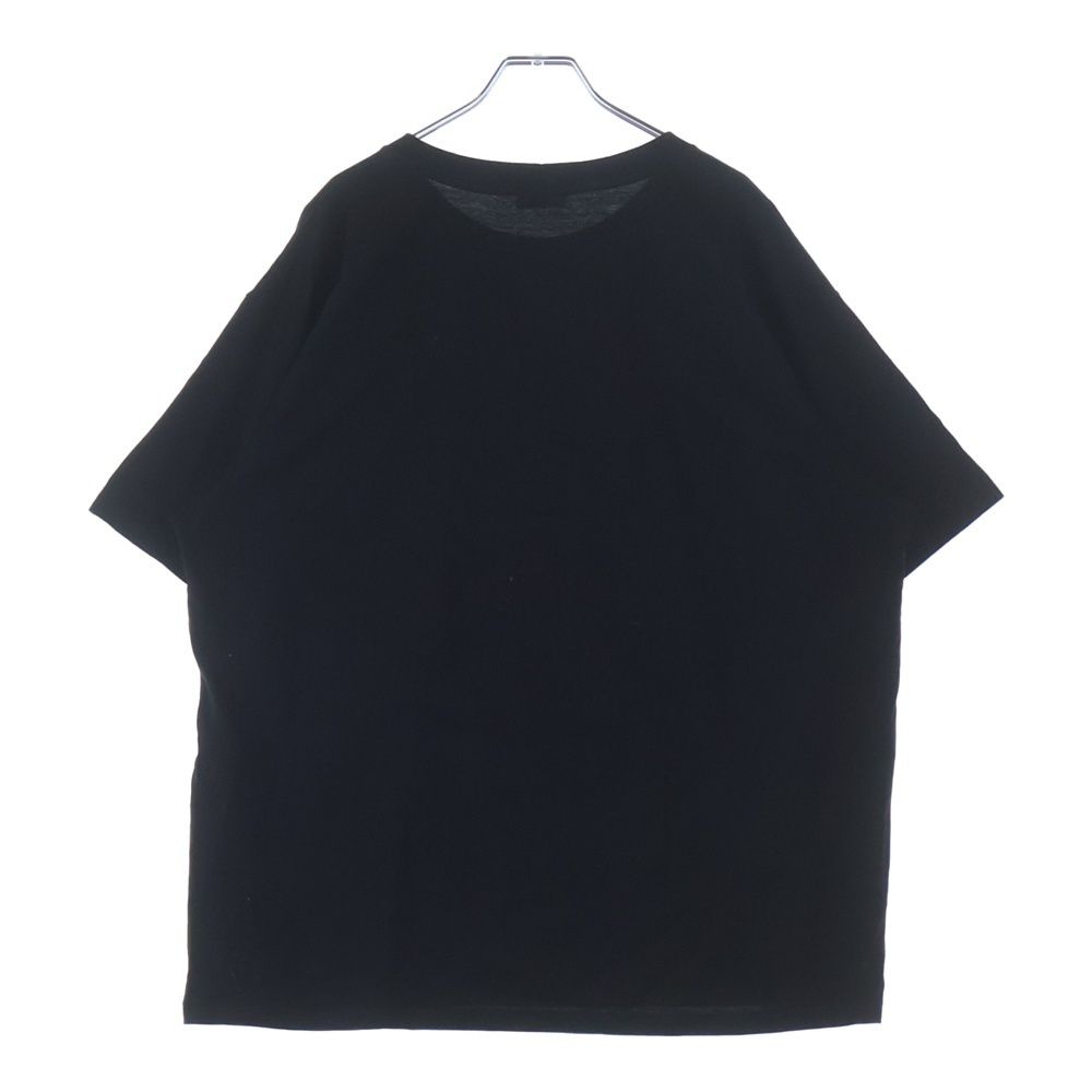 Celine Loose T-Shirt Front Logo Print Short Sleeve Black — view 2