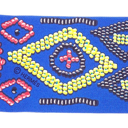 Hermes Kelly en Perles Scarf Silk 100% Blue — view 5