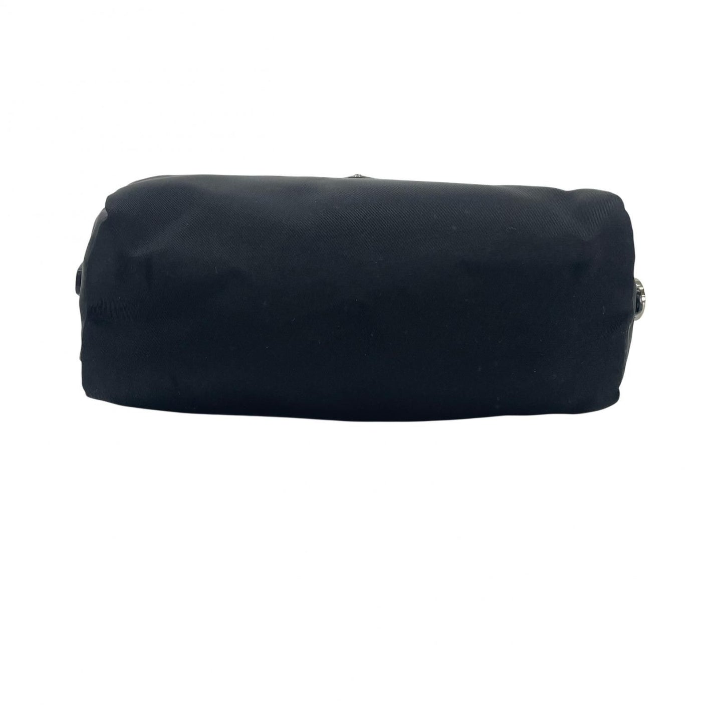 Prada Triangle Logo Saffiano Pouch Black — view 4
