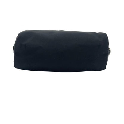 Prada Triangle Logo Saffiano Pouch Black — view 4