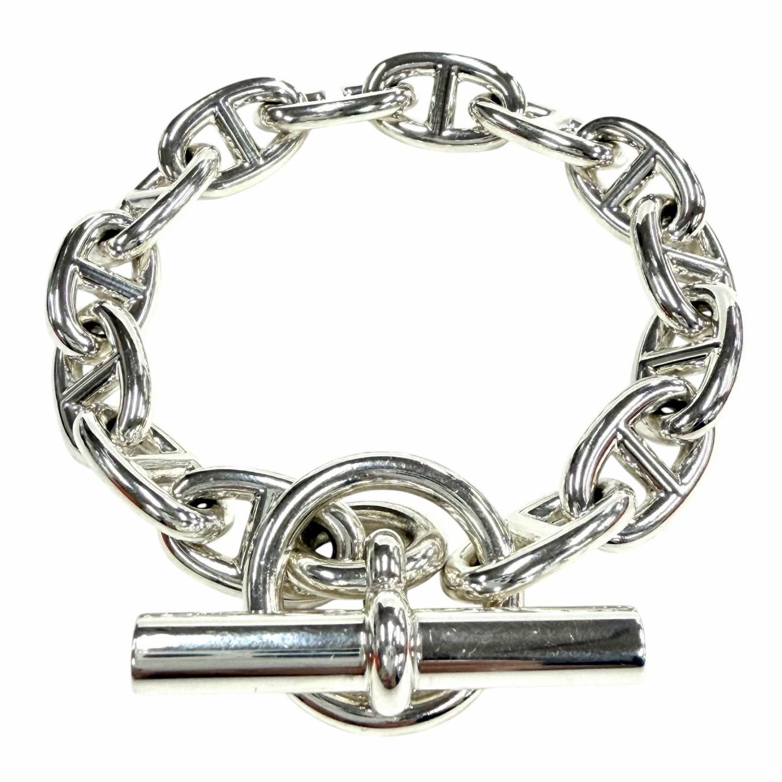 Hermes Chaine D'ancre MM 14 Links Bracelet Silver