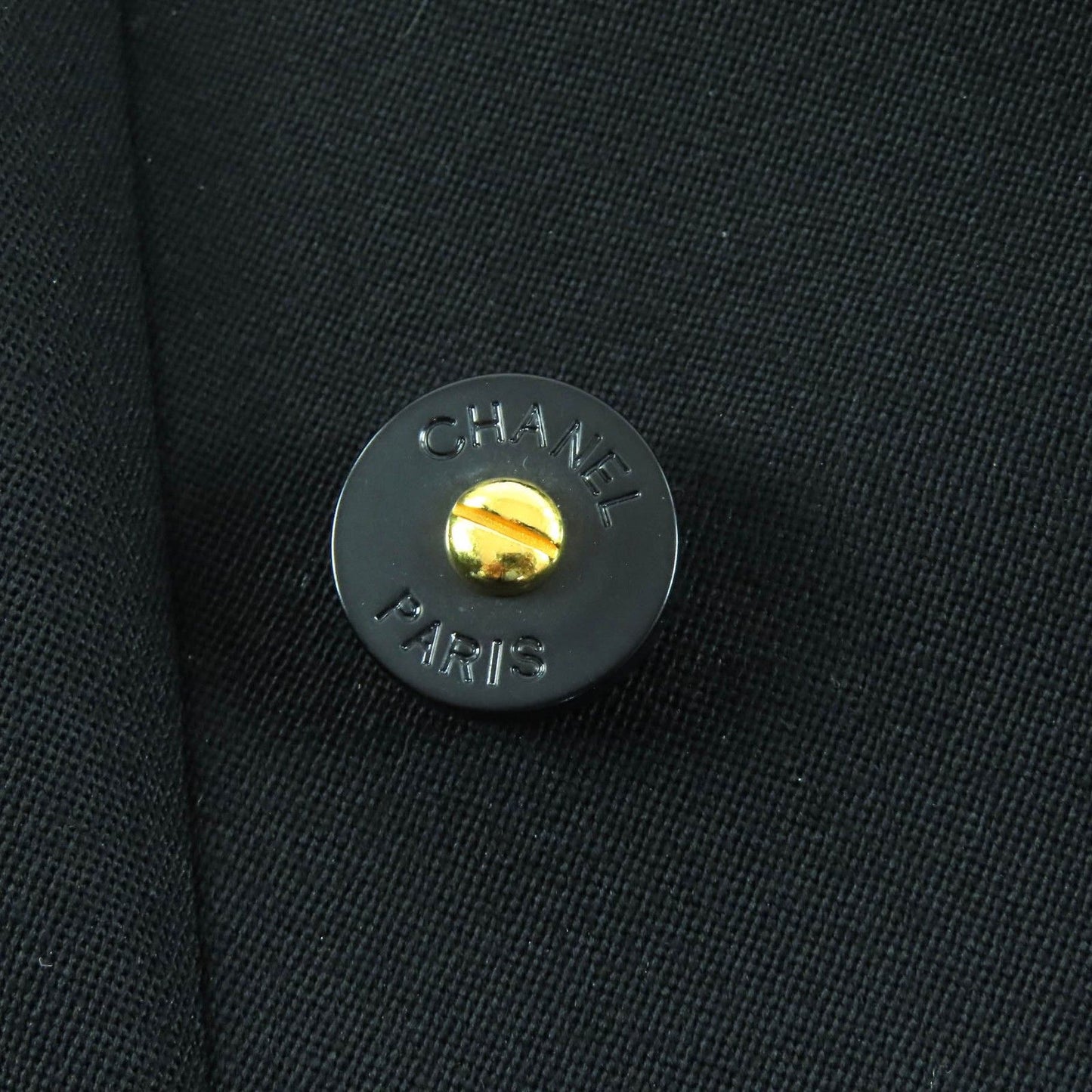 Chanel Vintage Wool Lining CC Logo All Over Pattern Button Double Breasted — view 7