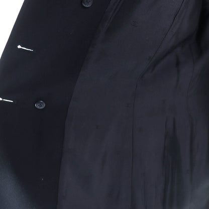 Chanel Vintage Wool Lining CC Logo All Over Pattern Button Double Breasted — view 5