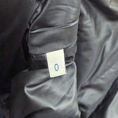 Moncler Hermine Logo Patch with Hood Down Jacket Coat Black 0 — view 9