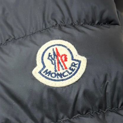 Moncler Hermine Logo Patch with Hood Down Jacket Coat Black 0 — view 6