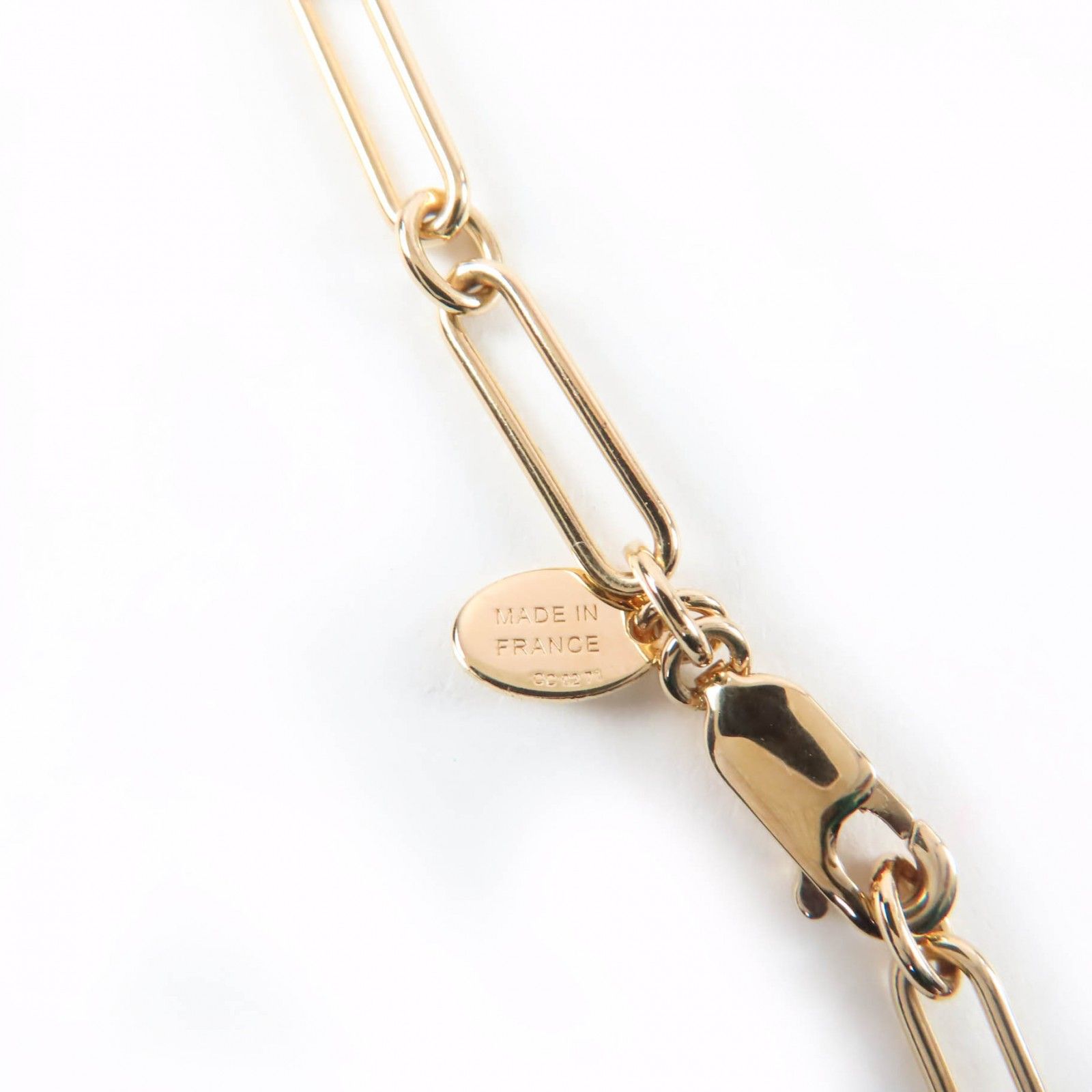 Hermes Marokinier GM Fusion Kelly Buffalo Horn Necklace Gold Orange — view 7