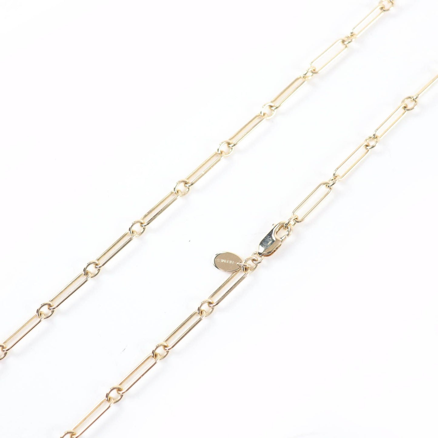 Hermes Marokinier GM Fusion Kelly Buffalo Horn Necklace Gold Orange — view 5