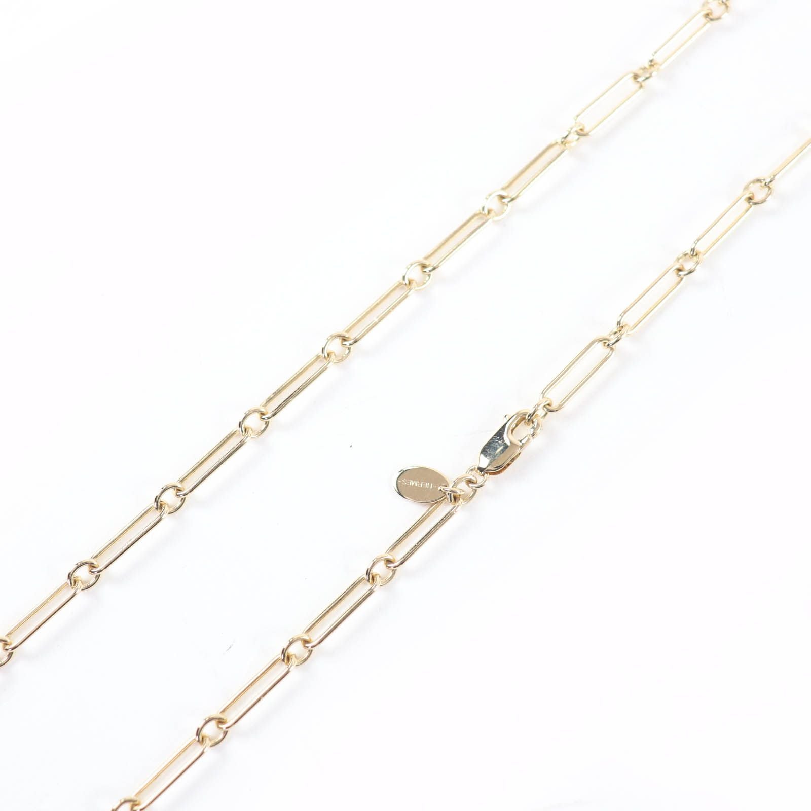 Hermes Marokinier GM Fusion Kelly Buffalo Horn Necklace Gold Orange — view 5