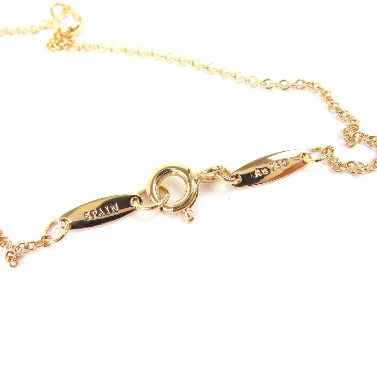 Tiffany & Co by the Yard Diamond Frame Diameter 3.8 mm Bracelet 750 Pink Gold — view 6