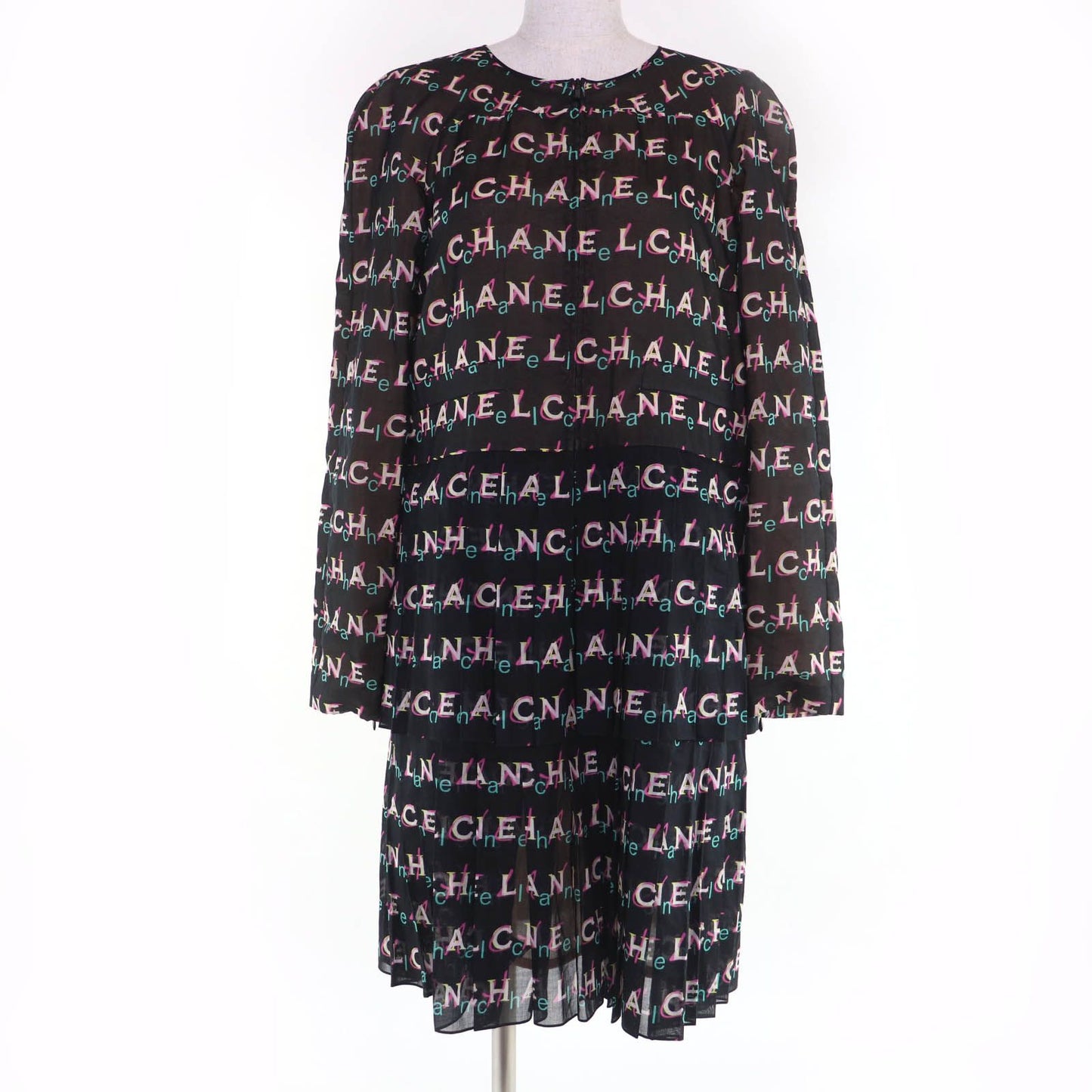 Chanel Cotton 100% Logo Allover Dress