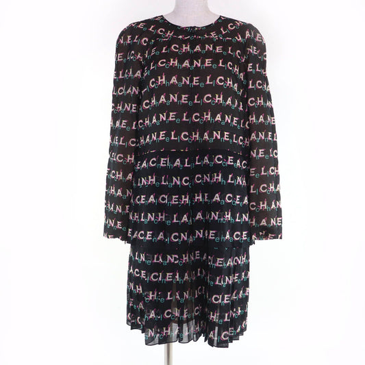 Chanel Cotton 100% Logo Allover Dress