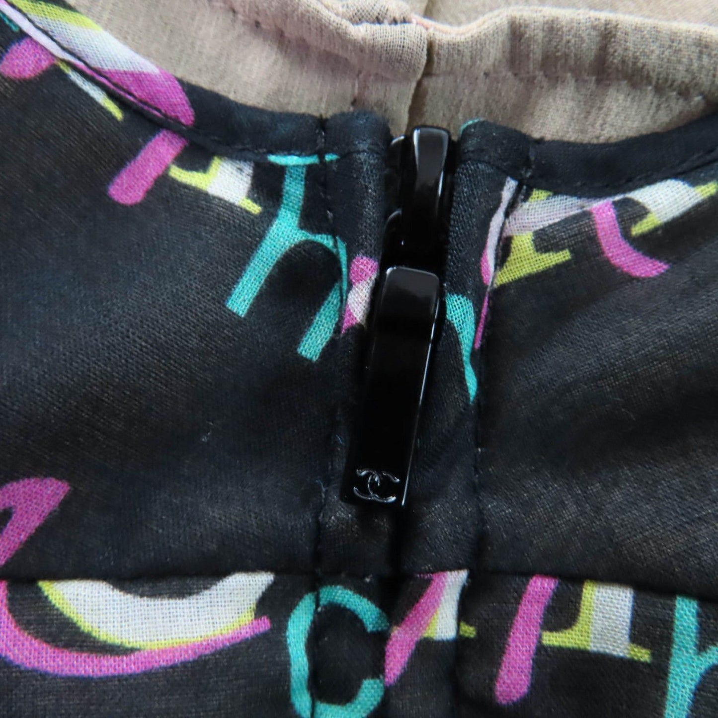 Chanel Cotton 100% Logo Allover Dress — view 6