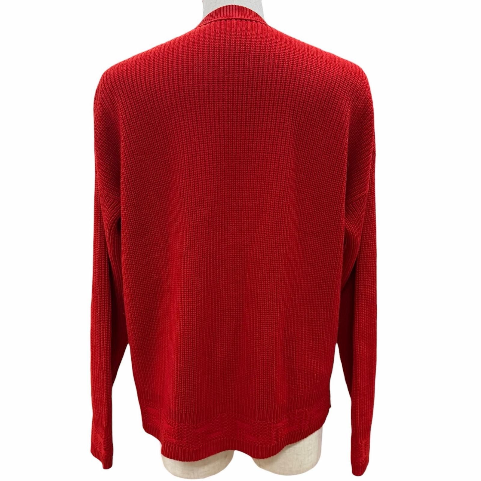 Versace Wool Pullover Logege Knit Sweater Red 46 — view 4