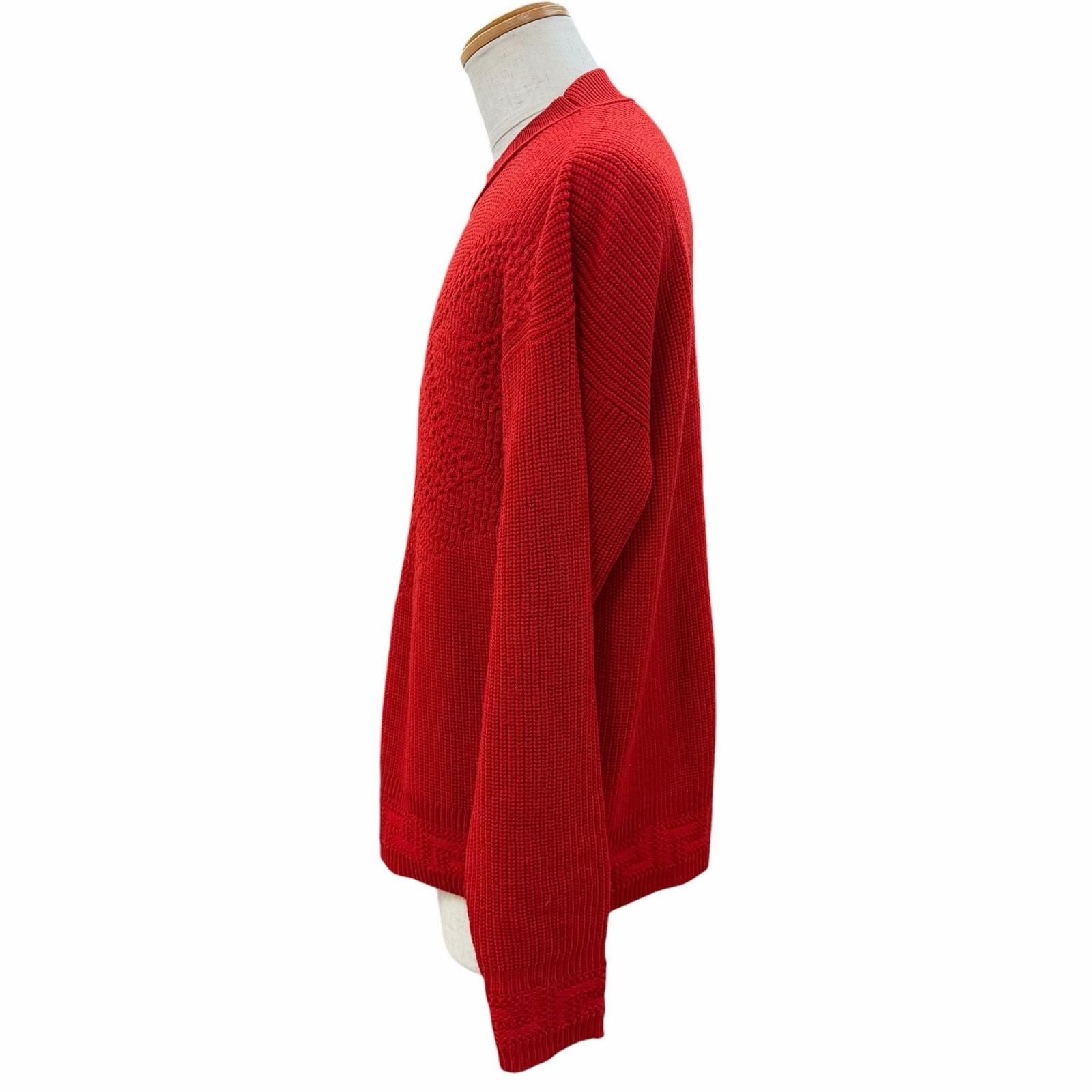 Versace Wool Pullover Logege Knit Sweater Red 46 — view 3