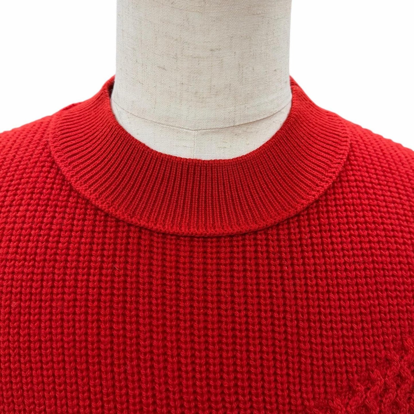Versace Wool Pullover Logege Knit Sweater Red 46 — view 2