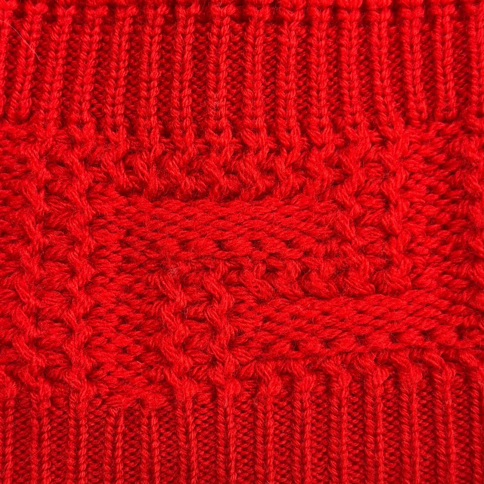 Versace Wool Pullover Logege Knit Sweater Red 46 — view 5