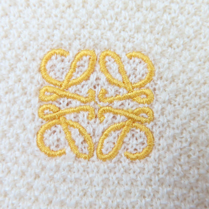 Loewe Wool Cotton Anagram Embroidery Long Sleeve Knit Top Ivory XS Sweater — view 5