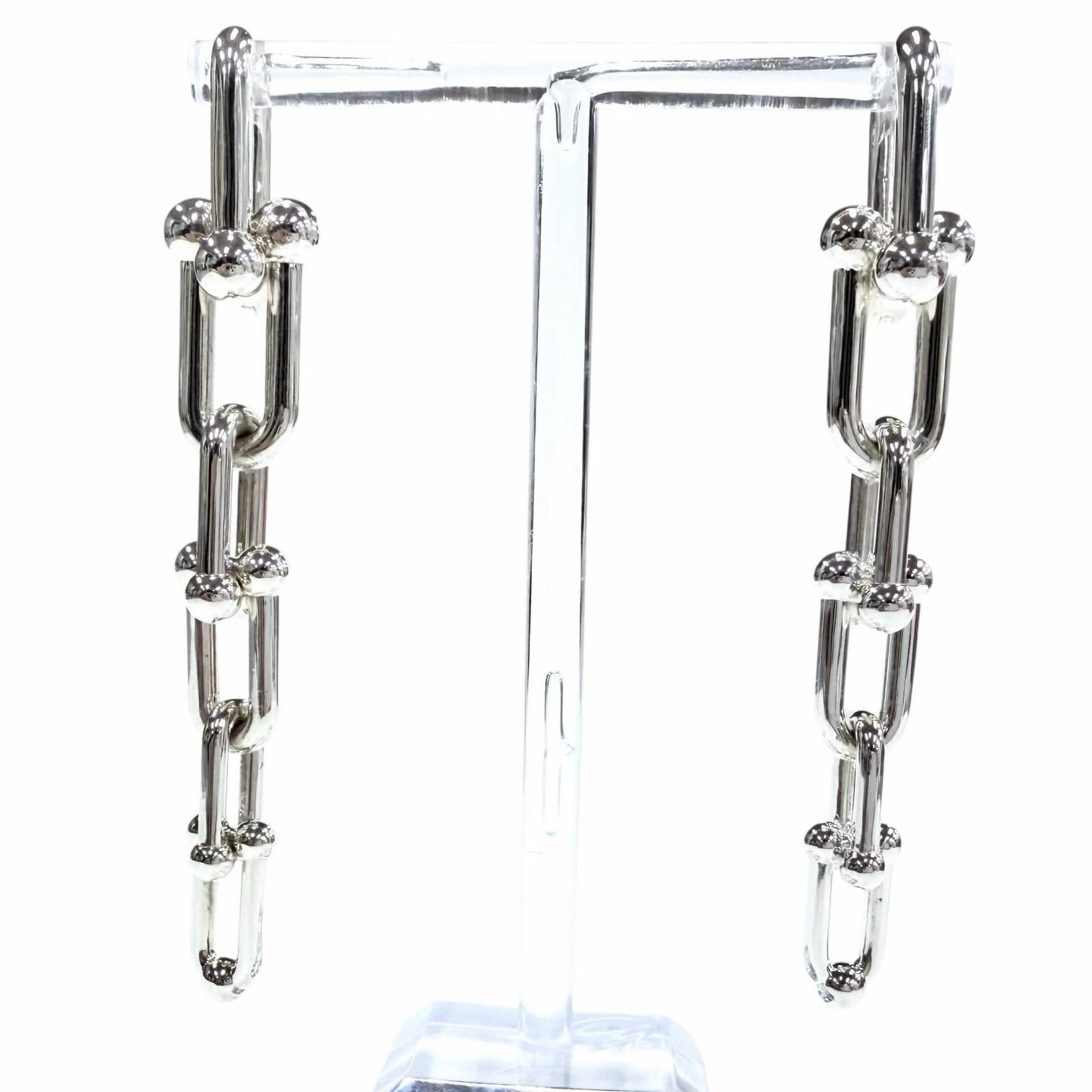 Tiffany & Co Graduated Link 925 Earrings Silver
