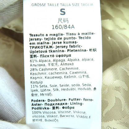 Max Mara White Tag Teddy Bear Alpaca Cashmere Silk Long Coat Beige S Garment — view 8